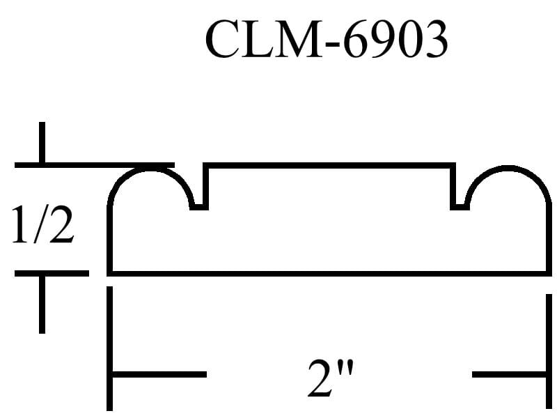 CLM-6903 molding profile diagram.