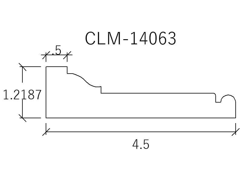 CLM-14063 molding profile diagram.