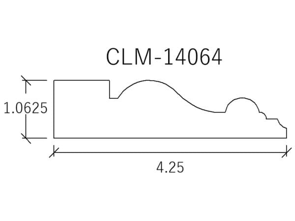 CLM-14064 molding profile diagram.