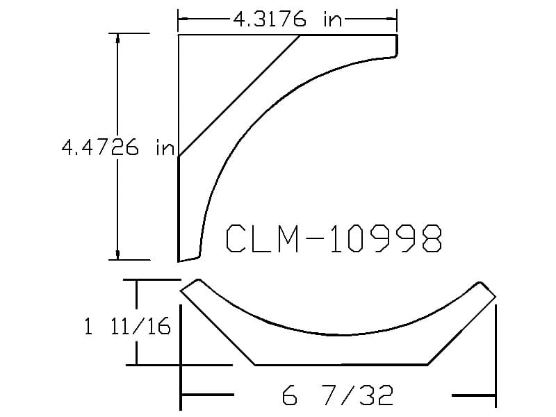 CLM 10998 - Classic Mouldings Inc