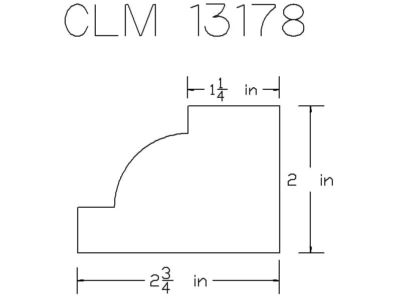 CLM 13178 - Classic Mouldings Inc