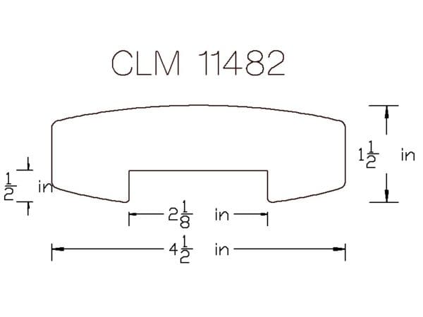 CLM 11482: curved track diagram.