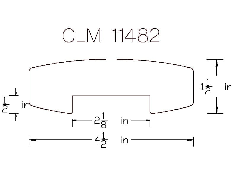 CLM 11482: curved track diagram.