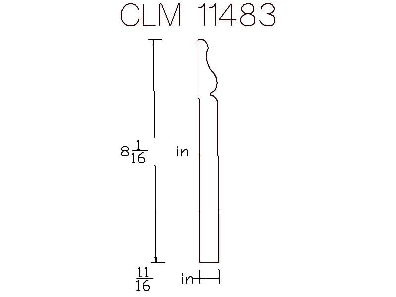 CLM 11483 baseboard diagram.