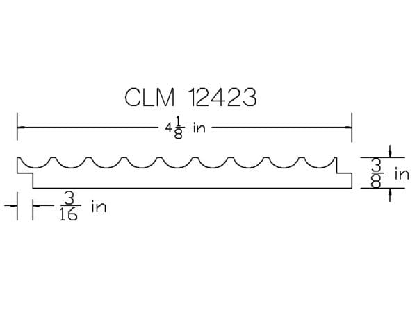 CLM 12423 molding diagram.