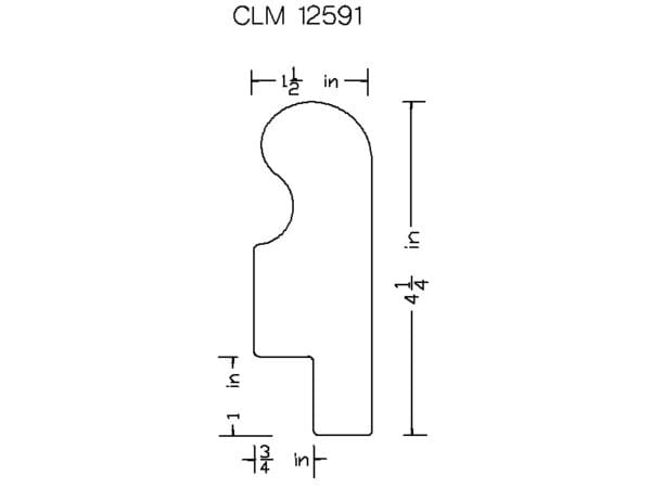 CLM 12591: Diagram of molding.