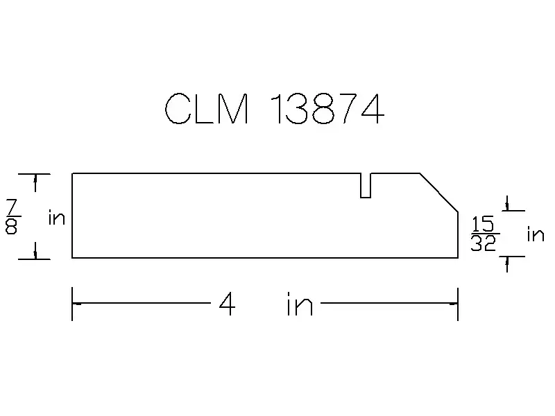 CLM 13874: Diagram of molding.