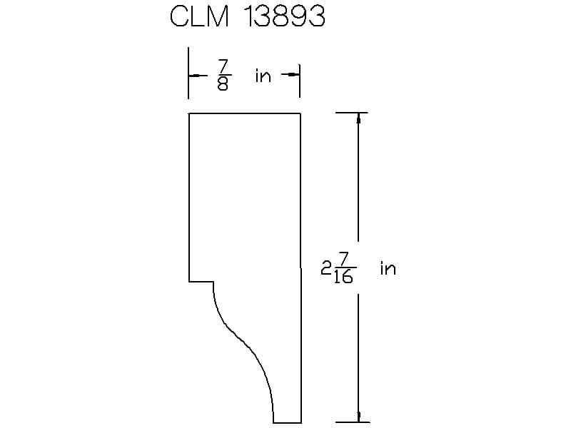 CLM 13893: Diagram of molding.