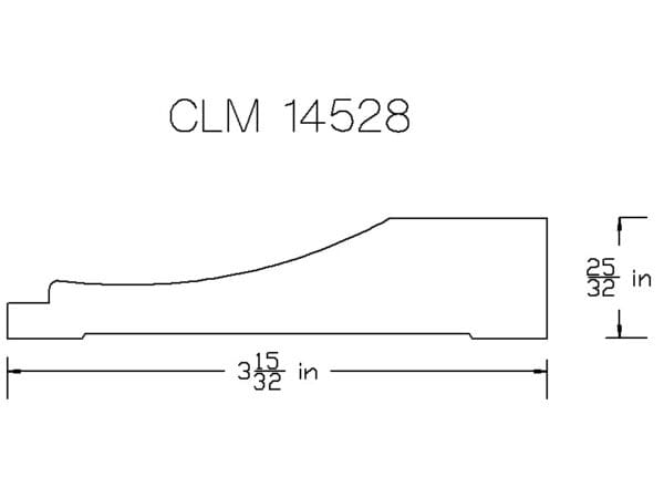 CLM 14528 molding diagram.