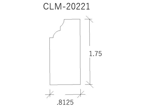 CLM-20221: Ornate molding diagram.