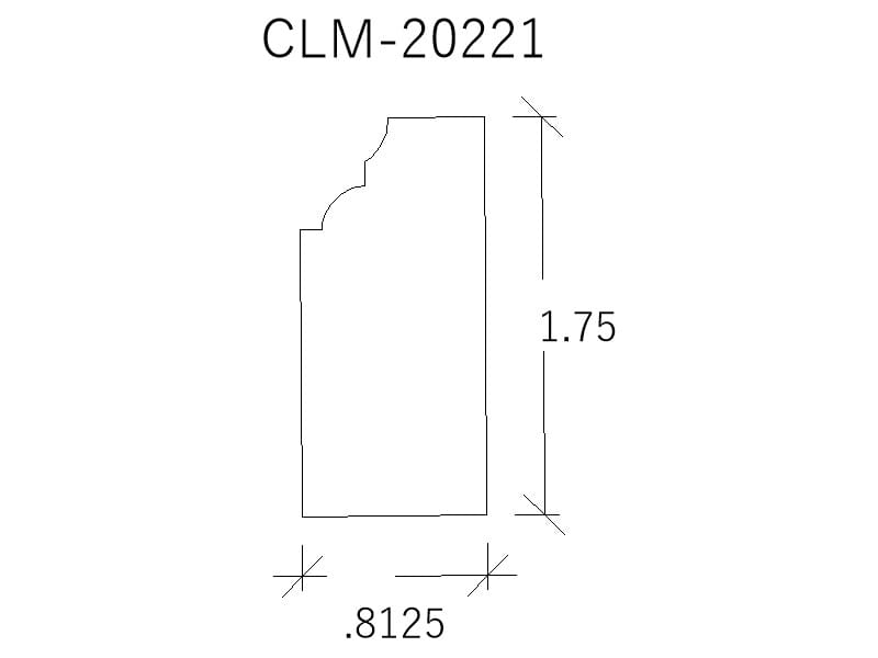 CLM-20221: Ornate molding diagram.