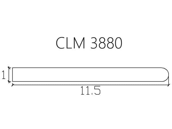 CLM 3880 profile drawing 11.5" long.