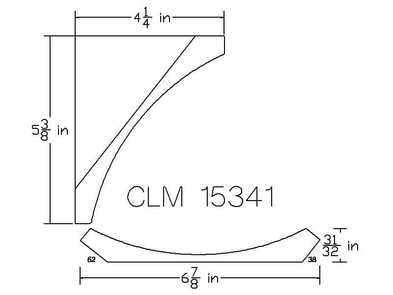 CLM 15341 - Classic Mouldings Inc